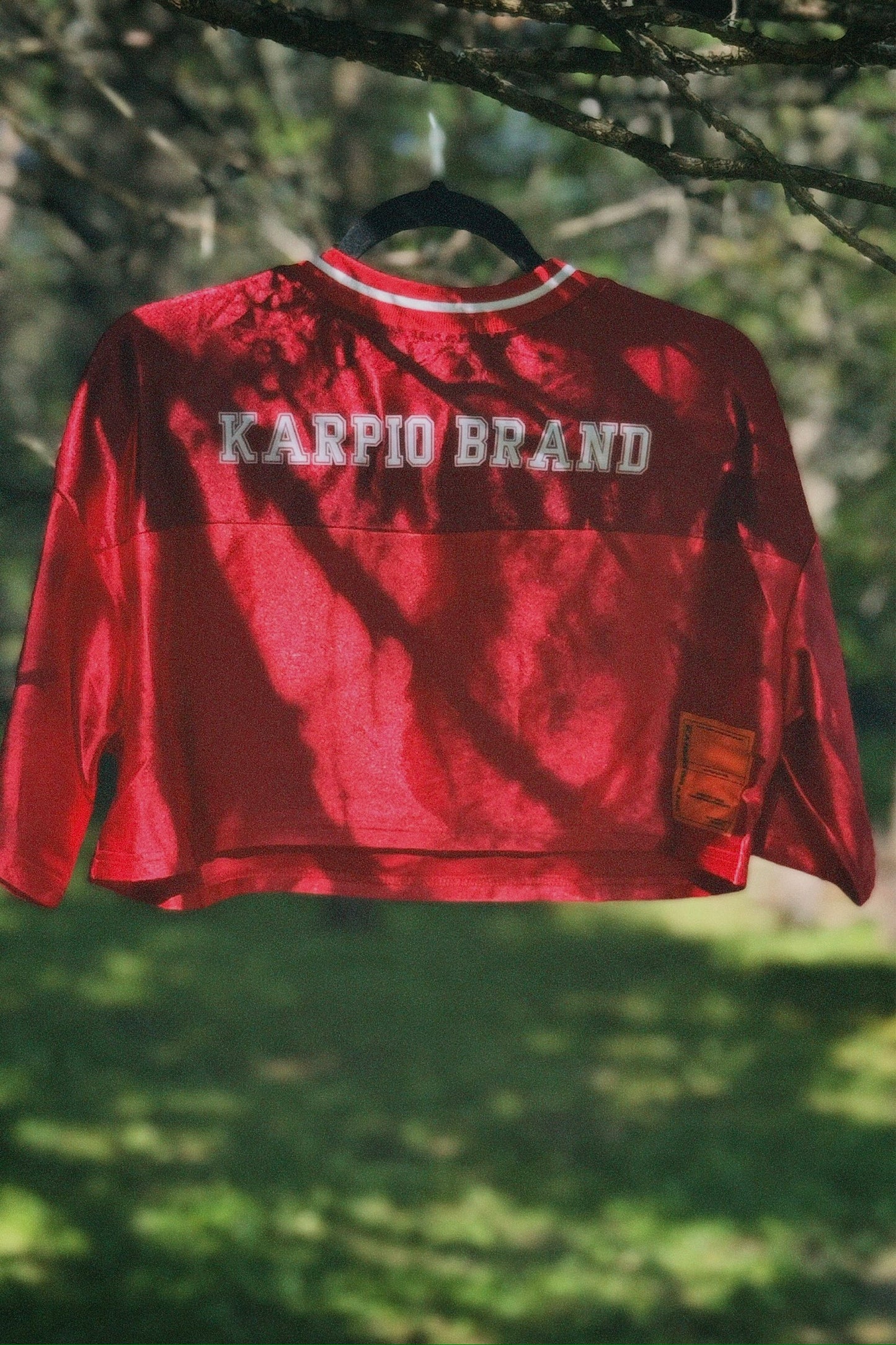 Red Crop Rhinestone T-Shirt