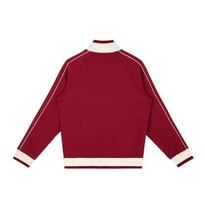 Red Zip Track Jacket