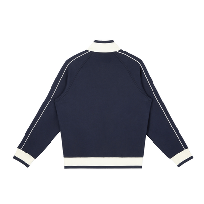 Blue Navy Zip Track Jacket