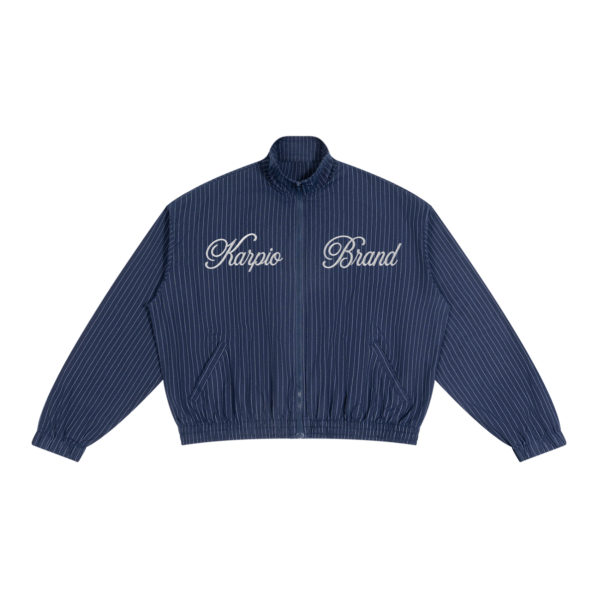 Striped Full-Zip Track Jacket
