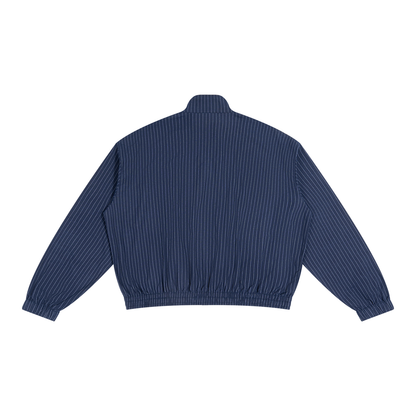 Striped Full-Zip Track Jacket