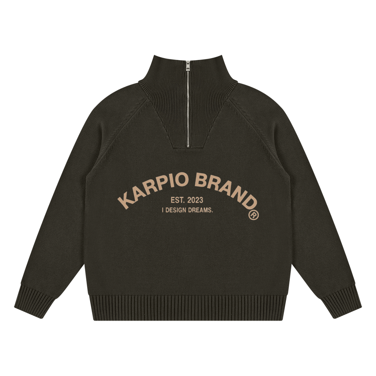 Quarter Chocolate Zip Sweatshirt