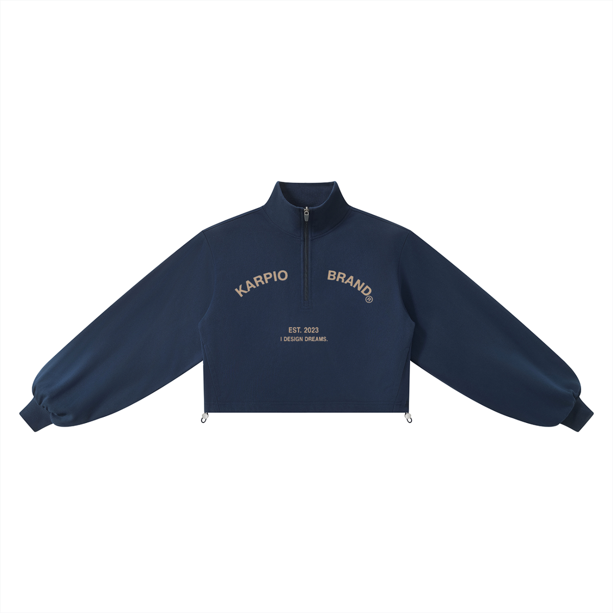 Mock-Neck Quarter-Zip Sweatshirt